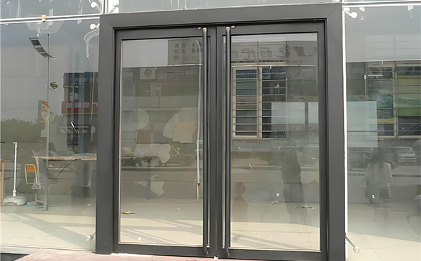 红古玻璃地弹门